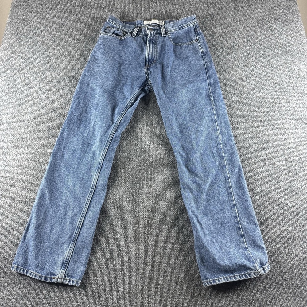 Express Jeans Mens 28x30 Blue Relaxed Fit Straight Stonewash Denim 1887